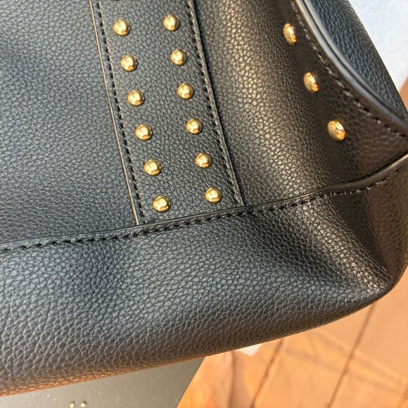 Mia K. Collection Black Vegan Handbag Wallet NEW - Picture 3 of 16